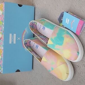 TOMS x My Little Pony Tie-Dye Slip-On Shoes